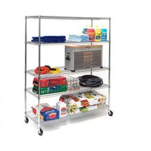 Load image into Gallery viewer, 5-Tier Steel Wire Shelving, 60″ W x 24″ D x 72″ H