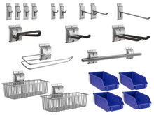 Load image into Gallery viewer, 20-Piece Steel Slatwall Accessory Kit