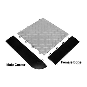 Male 12" x 3" Corner Edge (8 Color Options)