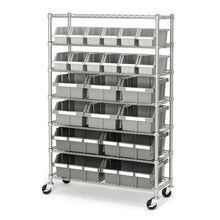 Load image into Gallery viewer, 7-Tier Bin Rack Shelving, 36″ W x 14″ D x 56″ H